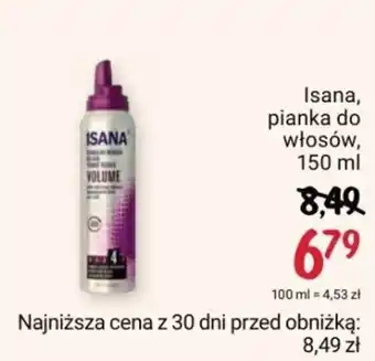 Rossmann Isana pianka do włosów 150 ml oferta