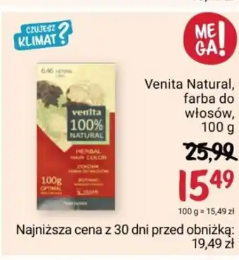 Rossmann Venita Natural farba do włosów 100g oferta