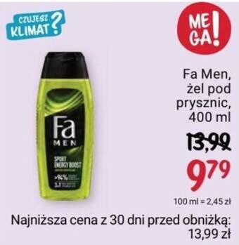Rossmann Fa Men żel pod prysznic 400ml oferta