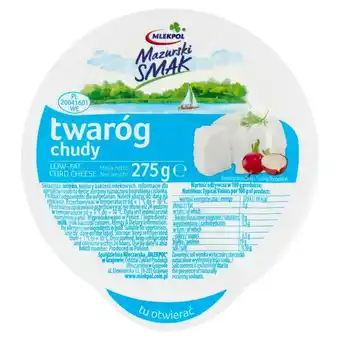 Carrefour Mlekpol mazurski smak twaróg chudy 275 g oferta