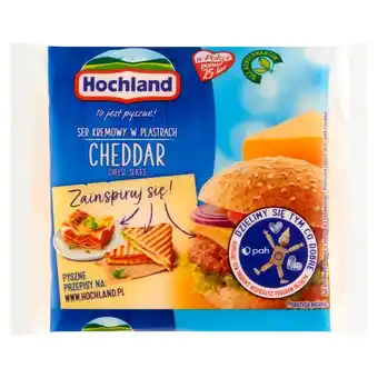 MOKPOL Hochland ser kremowy w plastrach cheddar 130 g oferta