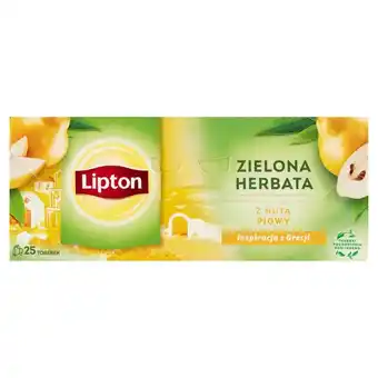 MOKPOL Lipton zielona herbata z nutą pigwy 40 g (25 torebek) oferta