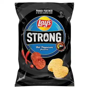 MOKPOL Lay's strong chipsy ziemniaczane karbowane o smaku pikantnego pepperoni 120 g oferta