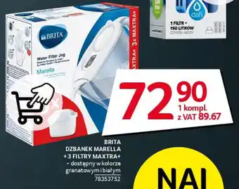 Selgros BRITA DZBANEK MARELLA + 3 FILTRY MAXTRA+ oferta