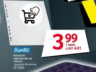 Selgros Bantex KOSZULKI GROSZKOWE A4 oferta