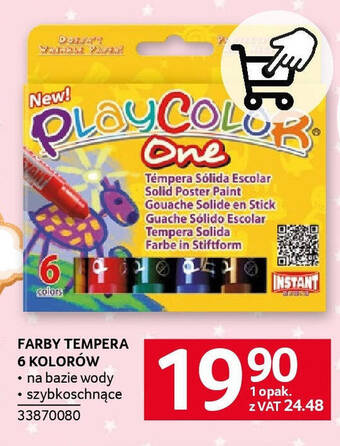 Selgros FARBY TEMPERA 6 KOLORÓW oferta