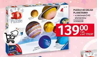 Selgros PUZZLE 3D UKŁAD PLANETARNY oferta