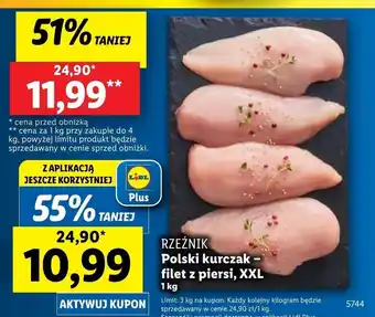 Lidl Filet z piersi kurczaka rzeźnik oferta