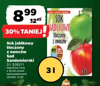 Netto Sok jabłkowy tłoczony z owoców sad sandomierski oferta