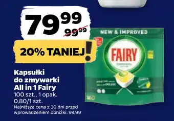 Netto Kapsułki do zmywarki all in 1 fairy oferta