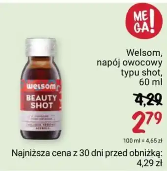 Rossmann Welsom, napój owocowy typu shot, 60 ml oferta