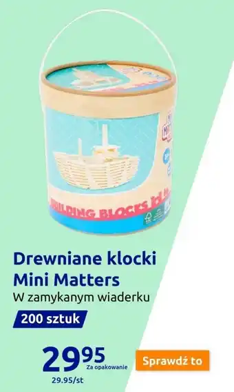 Action Drewniane klocki Mini Matters oferta