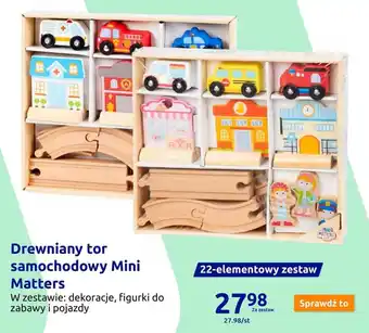 Action Drewniany tor samochodowy Mini Matters oferta