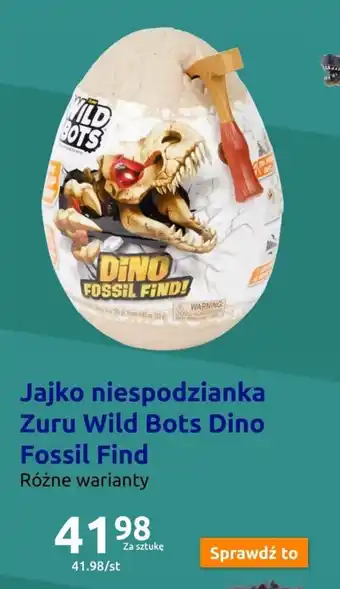 Action Jajko niespodzianka Zuru Wild Bots Dino Fossil Find oferta