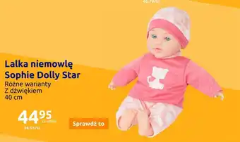 Action Lalka niemowlę Sophie Dolly Star oferta