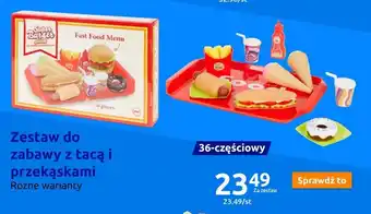 Action Zestaw do zabawy z tacą i przekąskami oferta