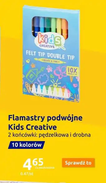 Action Flamastry podwójne Kids Creative oferta