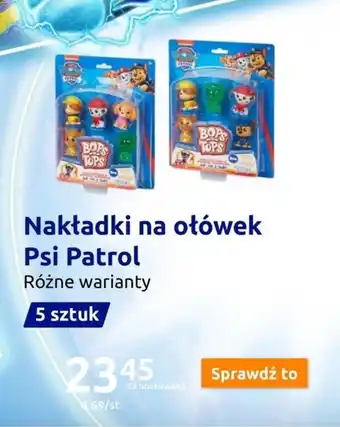 Action Nakładki na ołówek Psi Patrol oferta