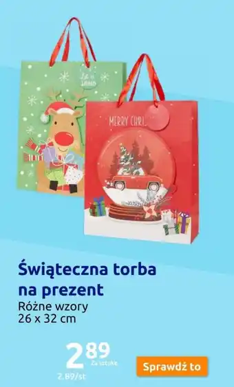 Action Świąteczna torba na prezent oferta