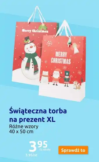 Action Świąteczna torba na prezent XL oferta