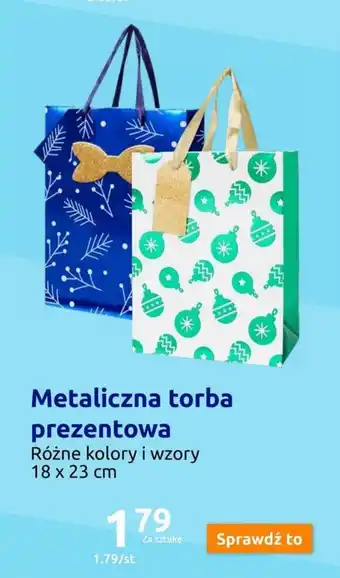 Action Metaliczna torba prezentowa oferta