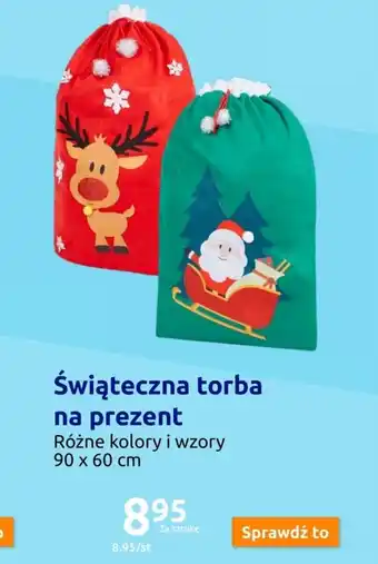 Action Świąteczna torba na prezent oferta