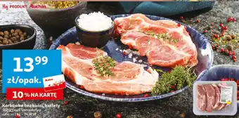 Auchan Karkówka bez kości, kotlety 560 g oferta