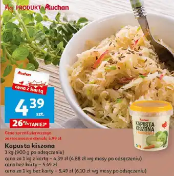 Auchan Kapusta kiszona 1 kg oferta