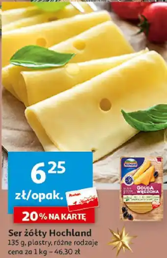 Auchan Ser żółty Hochland 135 g oferta