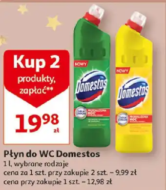 Auchan Płyn do WC Domestos 2 x 1 l oferta
