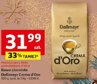 Auchan Kawa ziarnista Dallmayr Crema d'Oro 500 g oferta