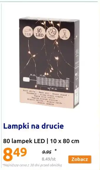 Action Lampki na drucie oferta