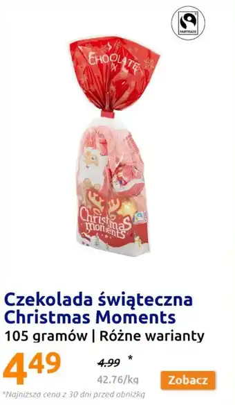 Action Czekolada świąteczna Christmas Moments 105 gramów oferta