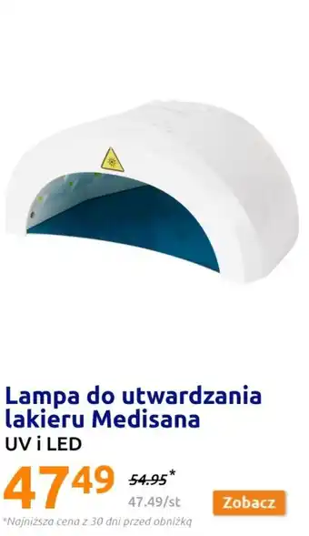 Action Lampa do utwardzania lakieru Medisana UV i LED oferta