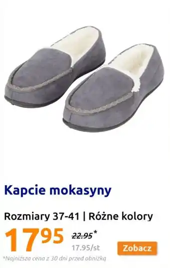 Action Kapcie mokasyny Rozmiary 37-41 oferta