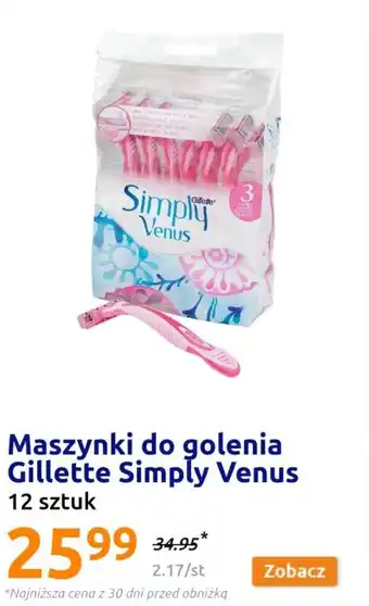 Maszynki do golenia Gillette Simply Venus 12 sztuk