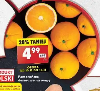 Biedronka Pomarańcze deserowe 1kg oferta