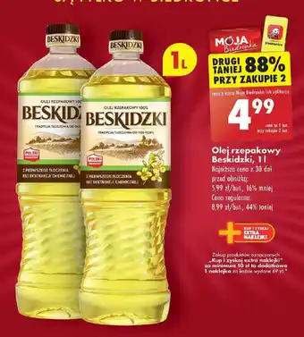 Biedronka Olej rzepakowy Beskidzki 1l oferta