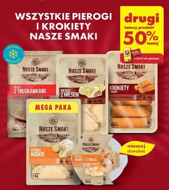 Biedronka WSZYSTKIE PIEROGI I KROKIETY NASZE SMAKI oferta