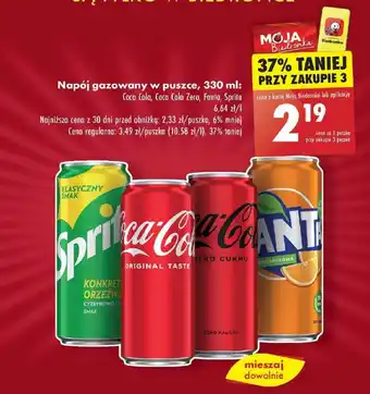Biedronka Napój gazowany w puszce 330 ml oferta