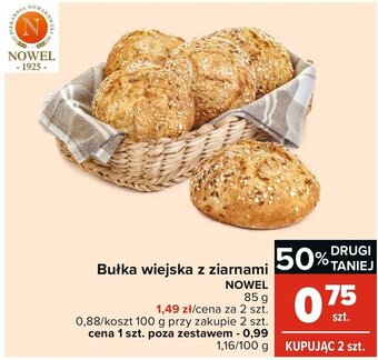 Carrefour Bułka wiejska z ziarnami 85g oferta