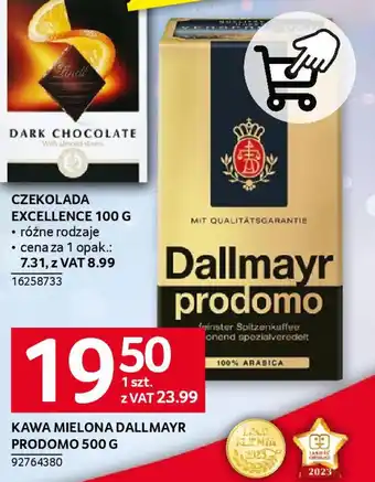 Selgros KAWA MIELONA DALLMAYR PRODOMO 500 G oferta
