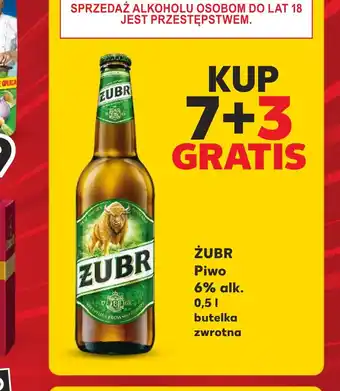 Kaufland ŻUBR Piwo 6% alk. 0,5l oferta