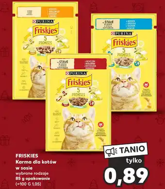 Kaufland FRISKIES Karma dla kotów w sosie 85g oferta