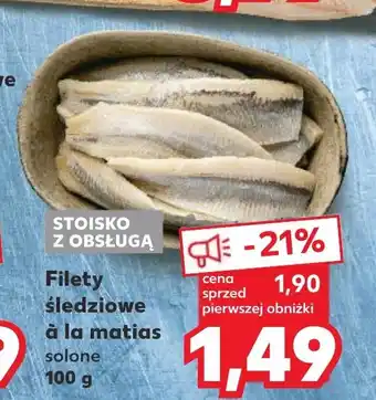 Kaufland Filety śledziowe à la matias solone 100g oferta