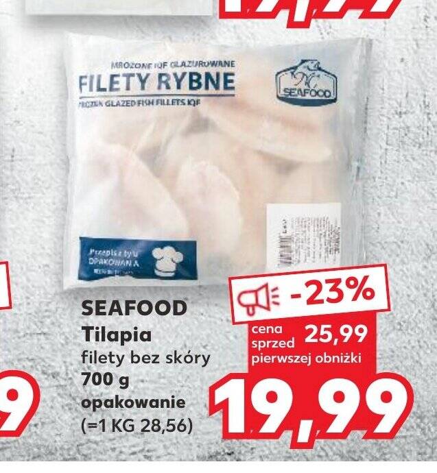 Promocja SEAFOOD Tilapia 700g w Kaufland
