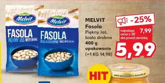 Kaufland MELVIT Fasola Piękny Jaś, biała drobna 400 g oferta