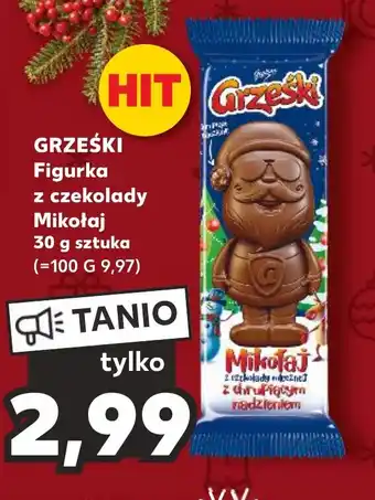 Kaufland GRZEŚKI Figurka z czekolady Mikołaj 30 g sztuka oferta
