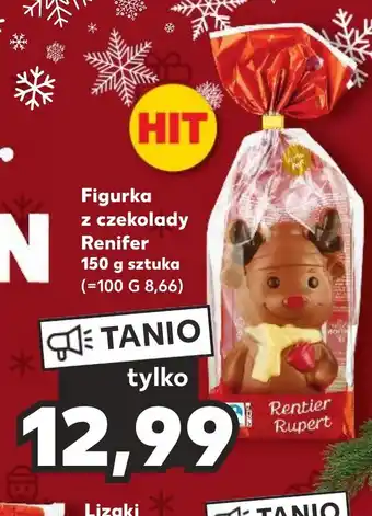 Kaufland Figurka z czekolady Renifer 150 g sztuka oferta