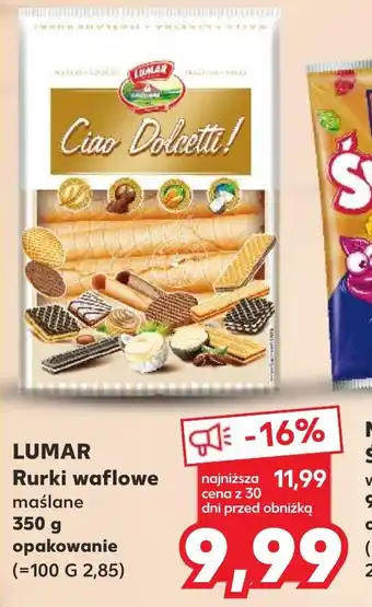 Kaufland LUMAR Rurki waflowe maślane 350g oferta